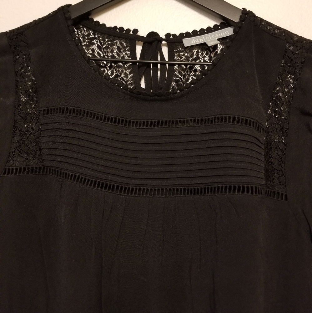Daniel Rainn sleeveless lace-detailed top - black - Picture 3 of 7